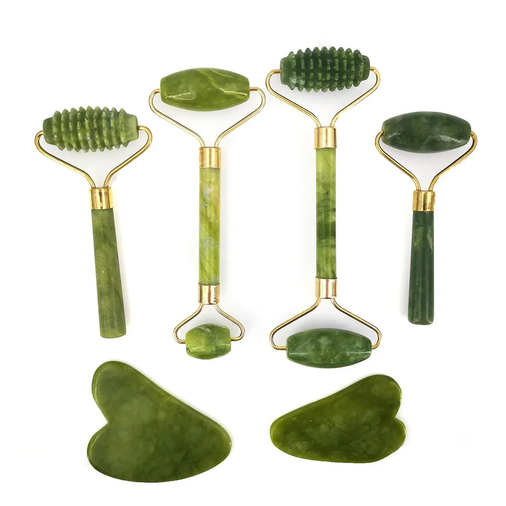 Eco-friendly and Calming Jade Stone Facial Massager!