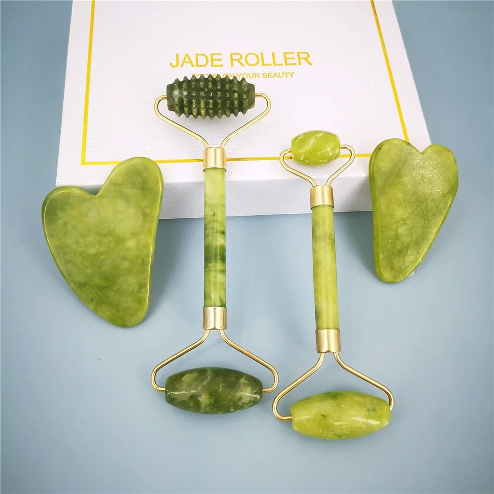Eco-friendly and Calming Jade Stone Facial Massager!