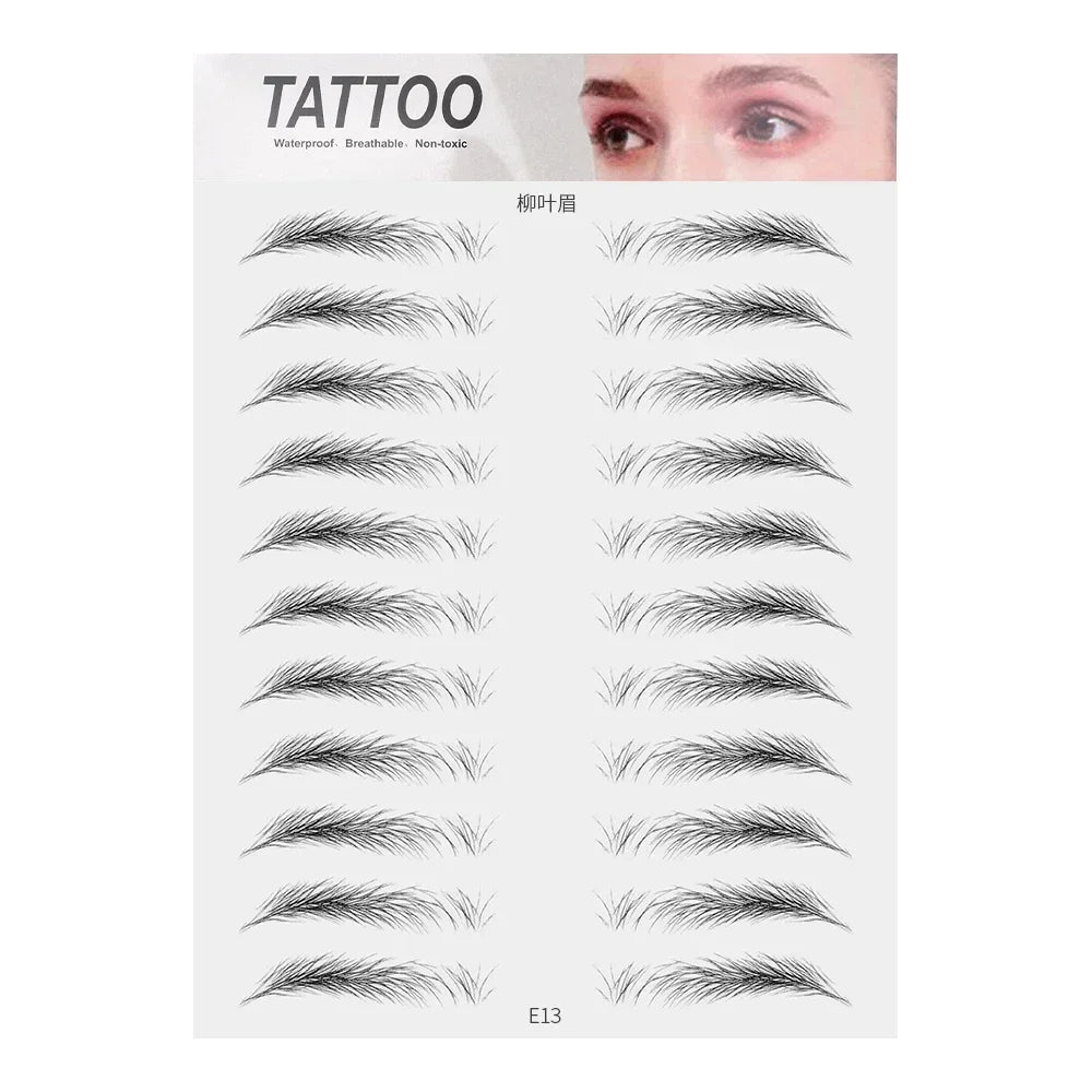 Waterproof Adhesive Eyebrow Makeup – Instant Perfection!