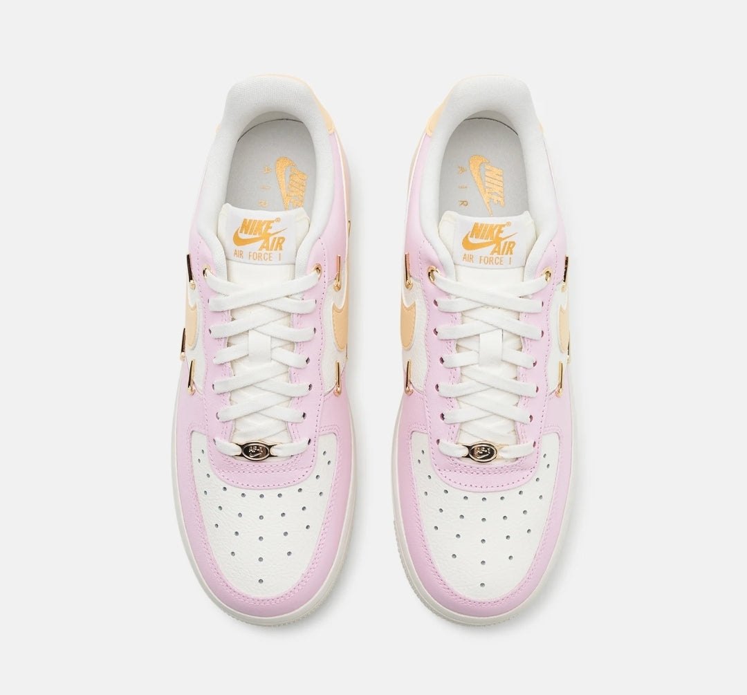 Nike Air Force 1 '07 LX Mini Swoosh Pink Metallic Gold