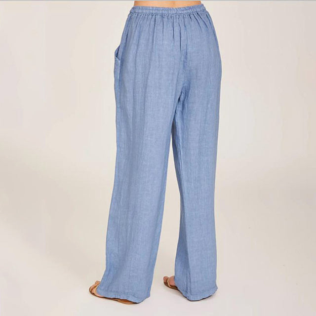 【Coton Et Lin】Lässige Weite-Hose