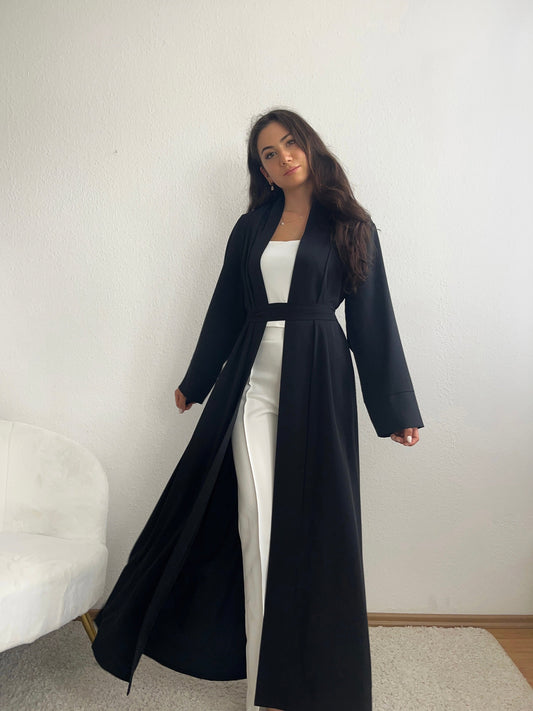 Langer Kimono mit Bindegürtel