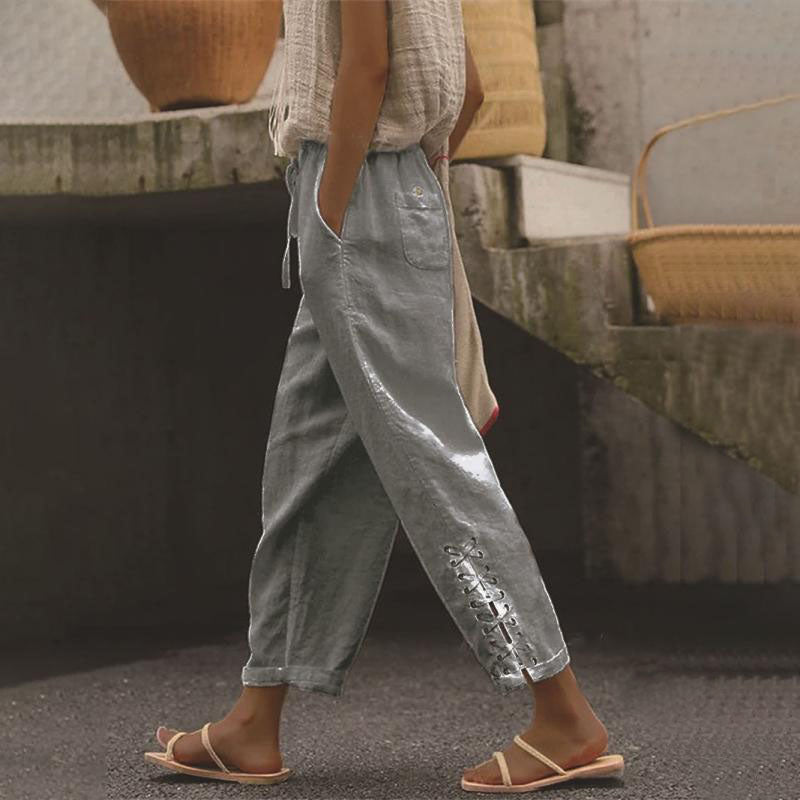 【Coton Et Lin】Bequeme Freizeit-Hose