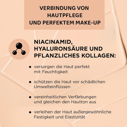 Foundation mit Niacinamide in einer Pipettenflasche