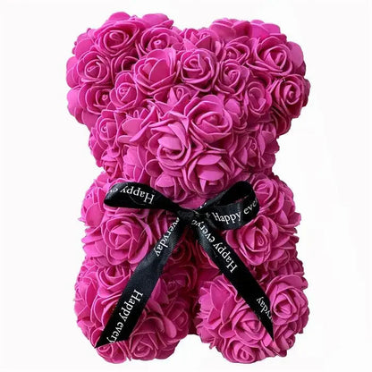Urso de Rosas Teddy - 520 Rosas + BRINDE (CAIXA DE LUZES)