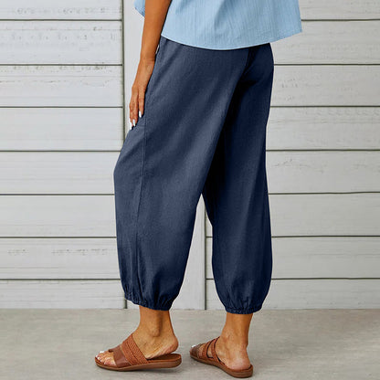 【Coton Et Lin】Bequeme Freizeithose