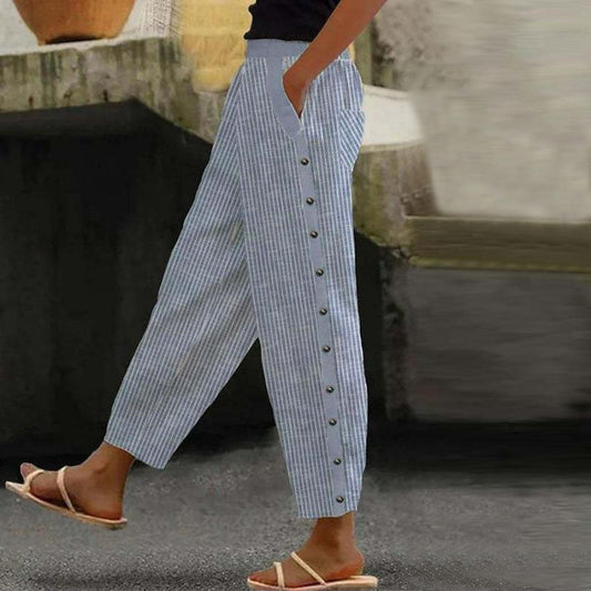 Lässige gestreifte Hose