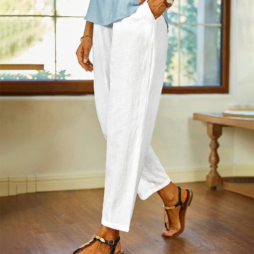 【Coton Et Lin】Freizeithose Uni