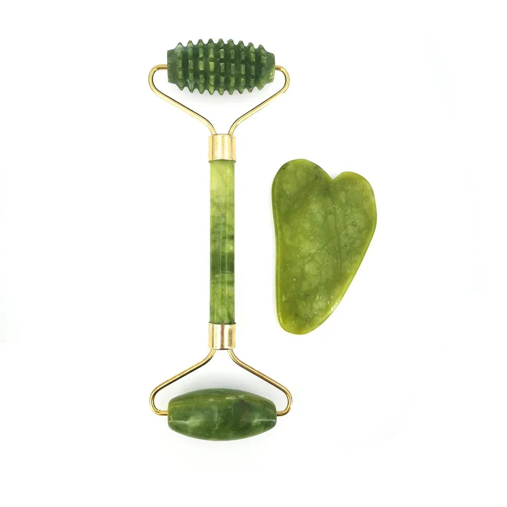 Eco-friendly and Calming Jade Stone Facial Massager!