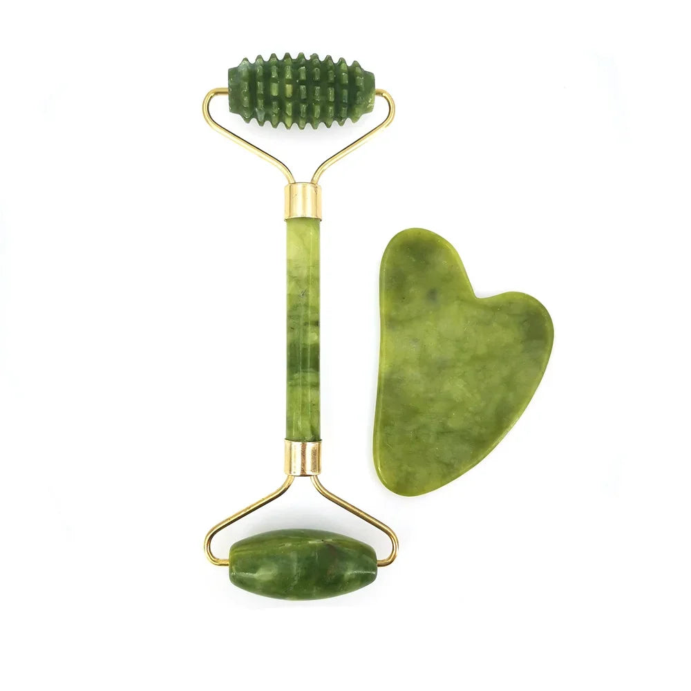 Eco-friendly and Calming Jade Stone Facial Massager!