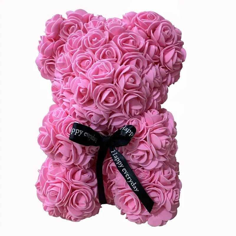 Urso de Rosas Teddy - 520 Rosas + BRINDE (CAIXA DE LUZES)