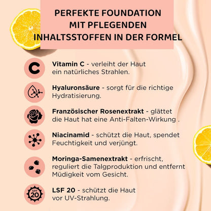 Luxuriöse leuchtende Foundation