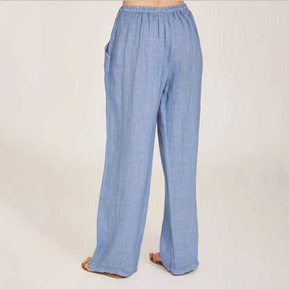 【Coton Et Lin】Lässige Weite-Hose