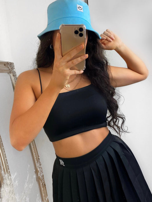 Anglerhut mit Smiley-Stickerei