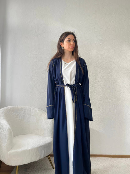 Leichter Kimono mit goldenen Linien