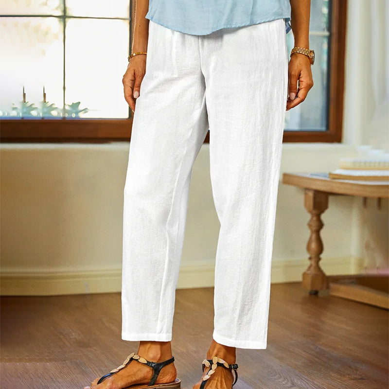 【Coton Et Lin】Freizeithose Uni