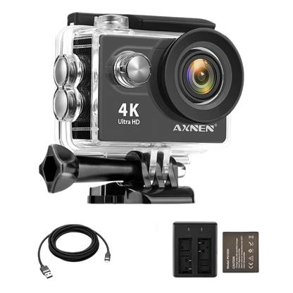 Câmera de Ação Profissional Portátil 4K Ultra HD 30FPS - Estilo Go Pro