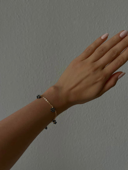 Blümchen-Armband aus Miyuki-Perlen