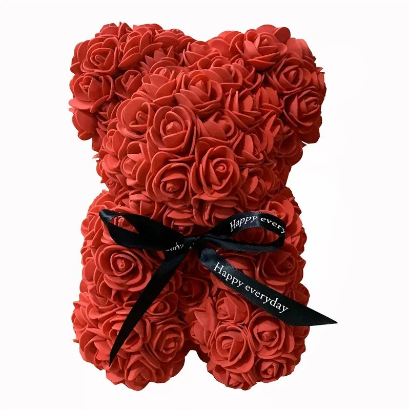Urso de Rosas Teddy - 520 Rosas + BRINDE (CAIXA DE LUZES)