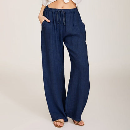 【Coton Et Lin】Lässige Weite-Hose