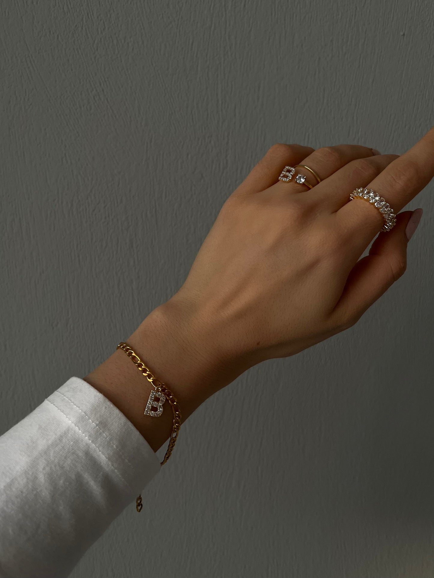 Armband / Fußkettchen mit Buchstabe